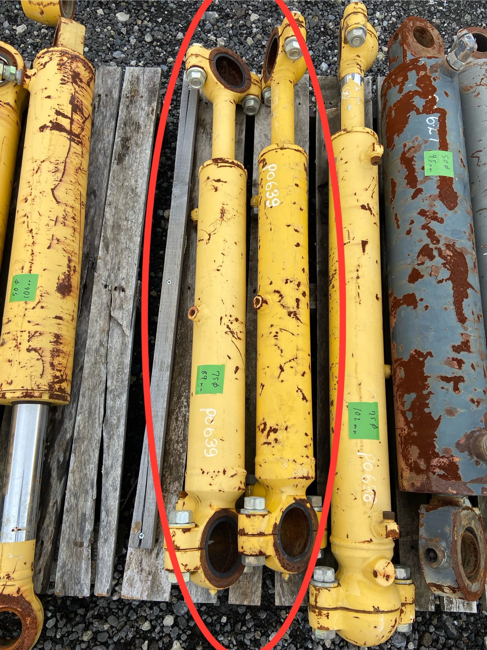 cylinder 2set, used lights & accessories