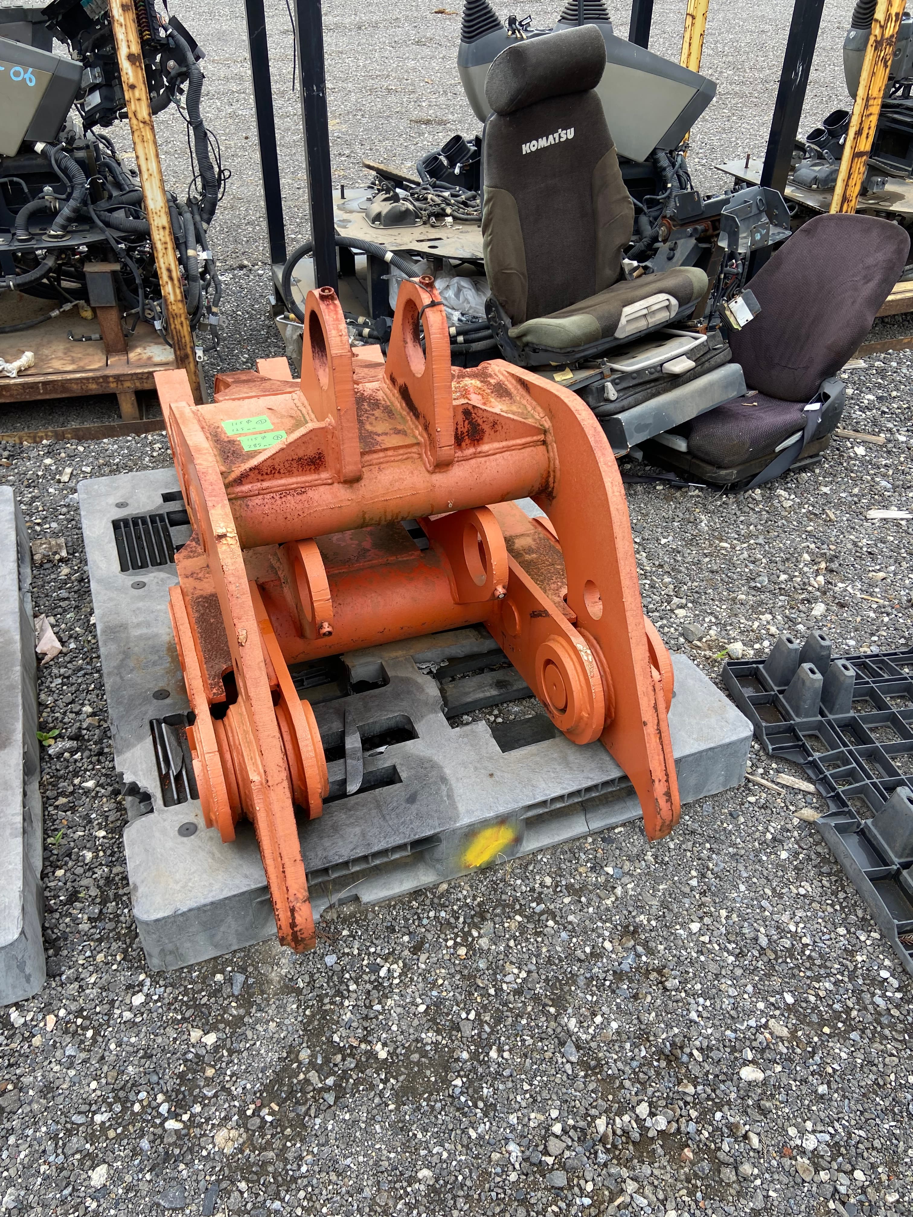 Fork scissors, used buckets & fork attachments