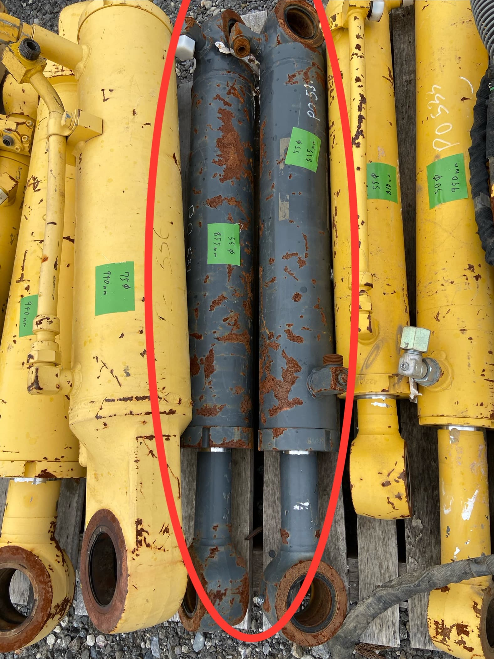 cylinder 2set, used lights & accessories