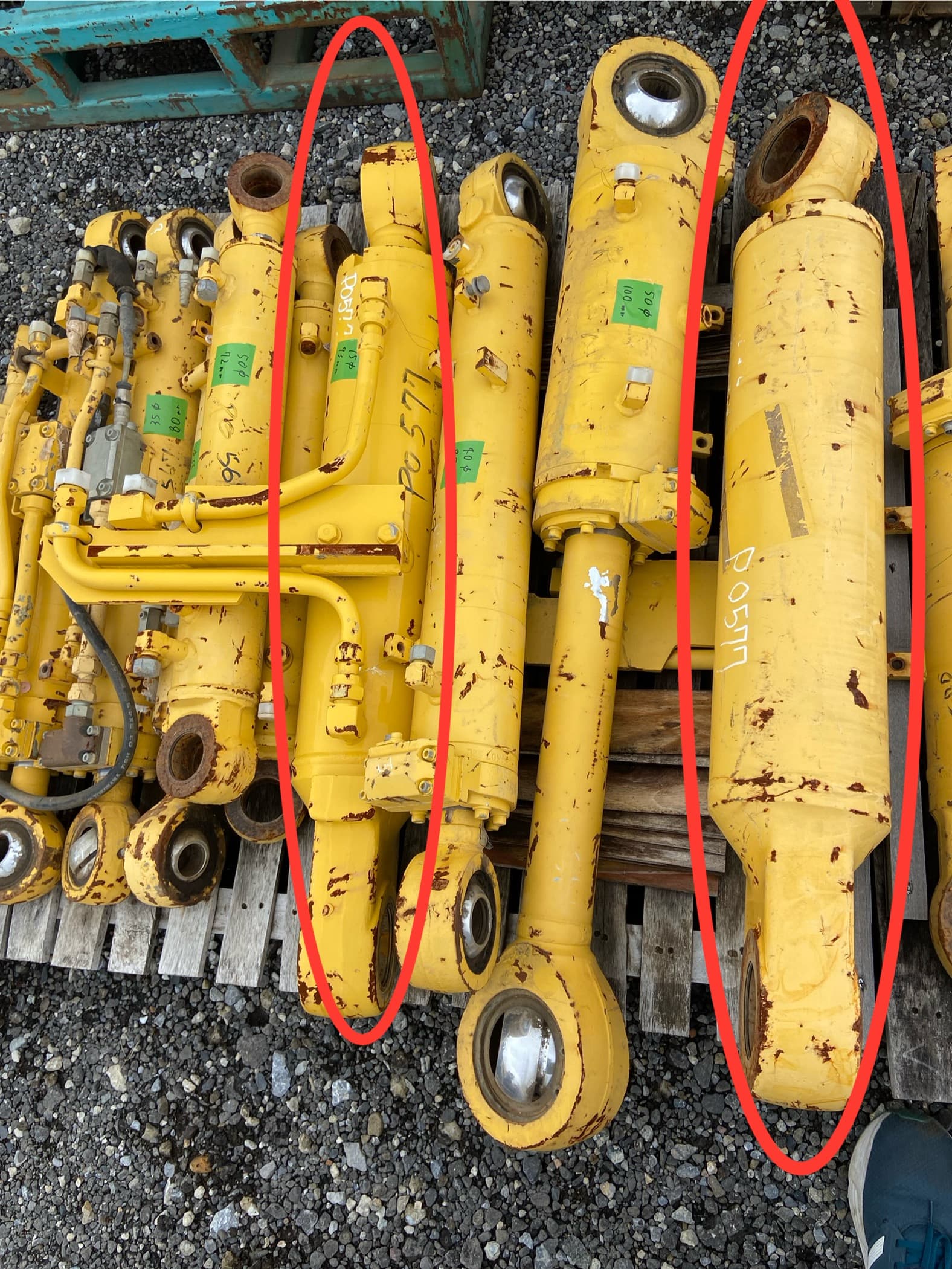 cylinder 2set, used lights & accessories