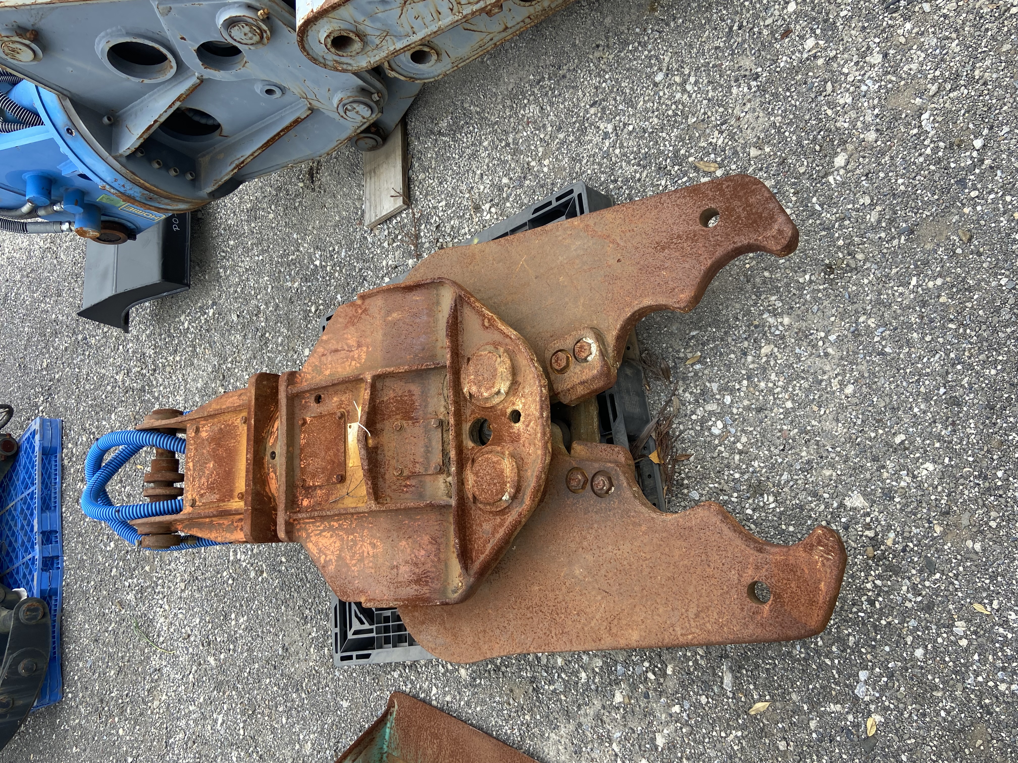 Clusher, used buckets & fork attachments