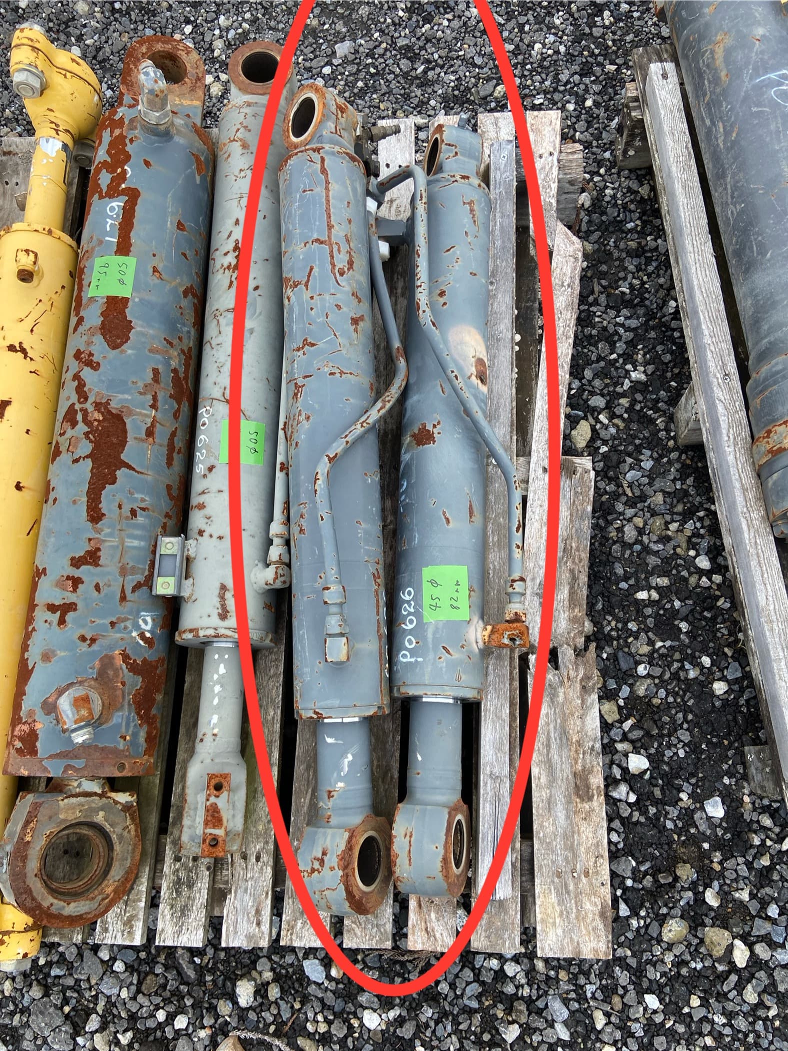 cylinder 2set, used lights & accessories