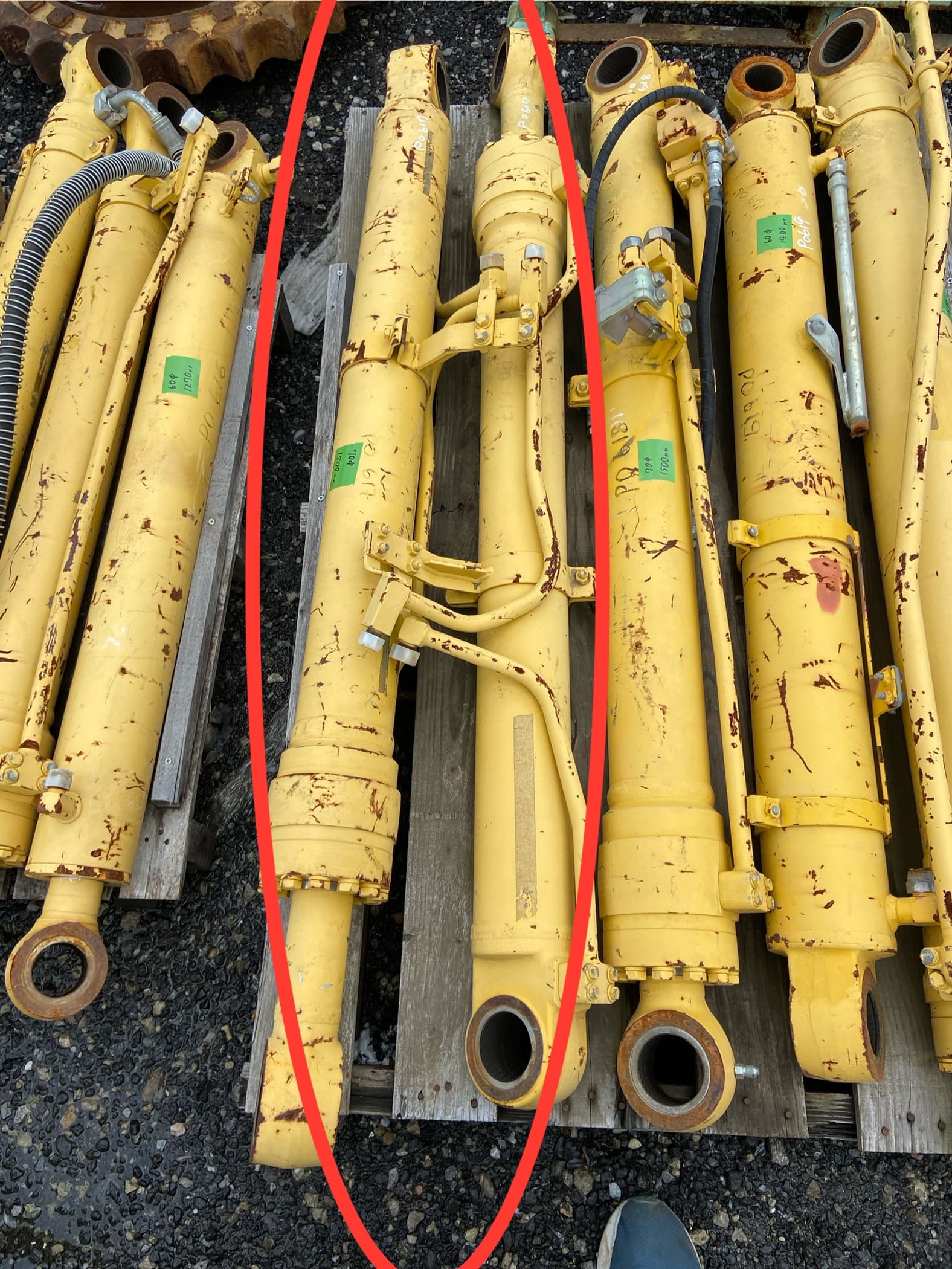 cylinder 2set, used lights & accessories