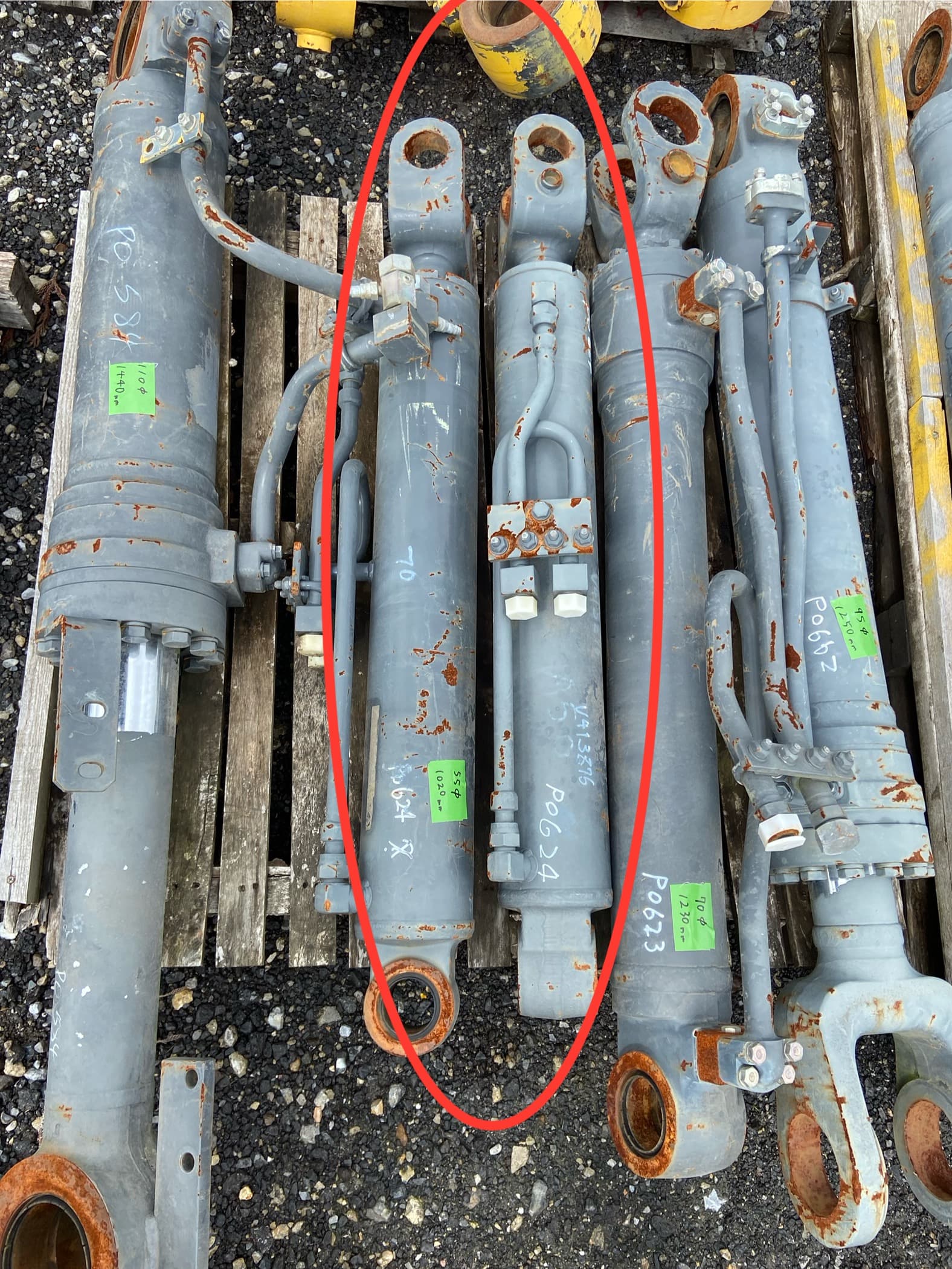 cylinder 2set, used lights & accessories