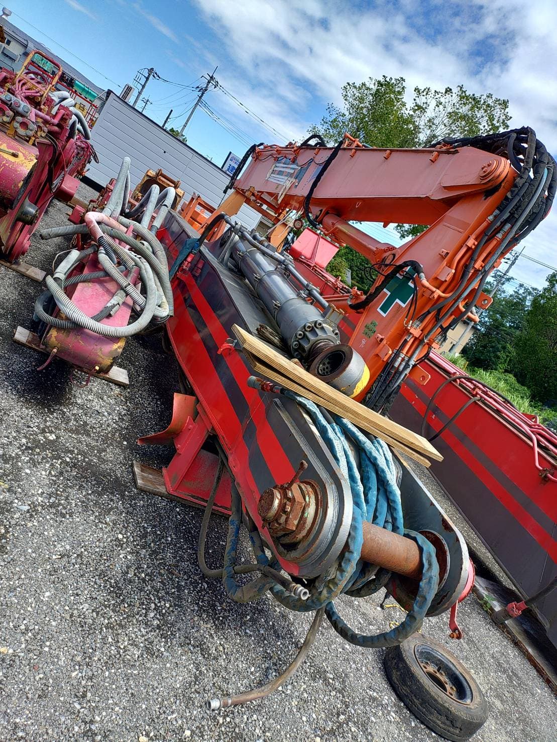 SK950 long arm, used excavator